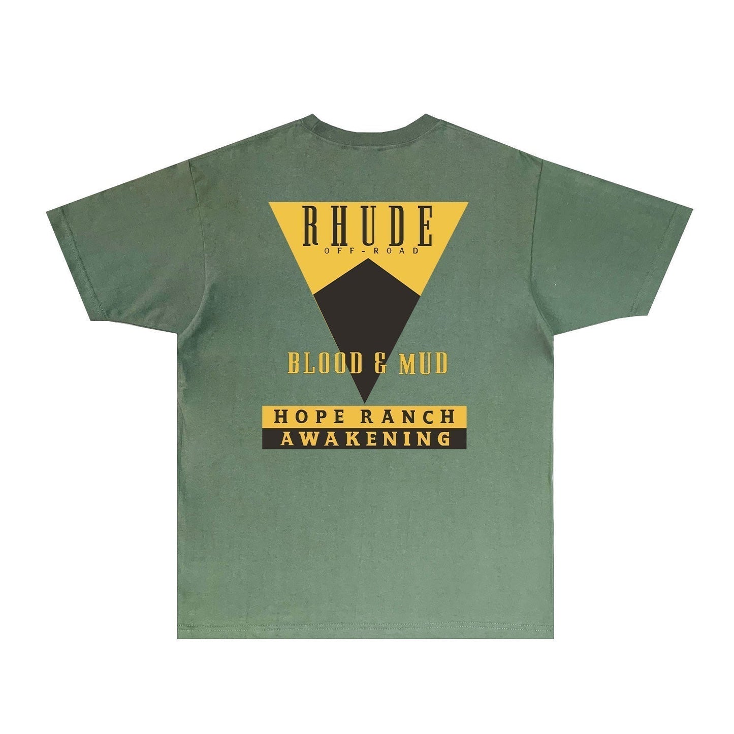 Rhude T-shirts Printed Trendy Pure Cotton