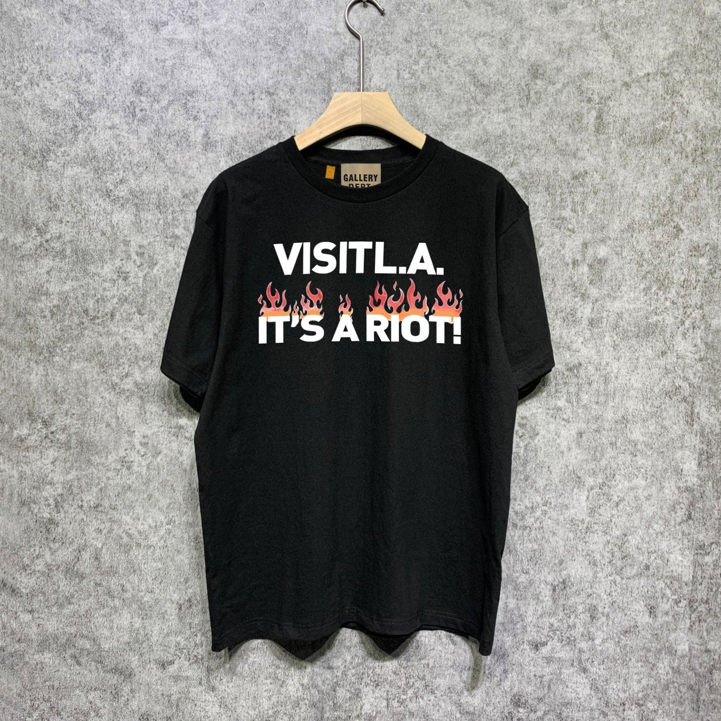 Gallery Dept T Shirt Retro Printed Loose Short-Sleeved Shirt