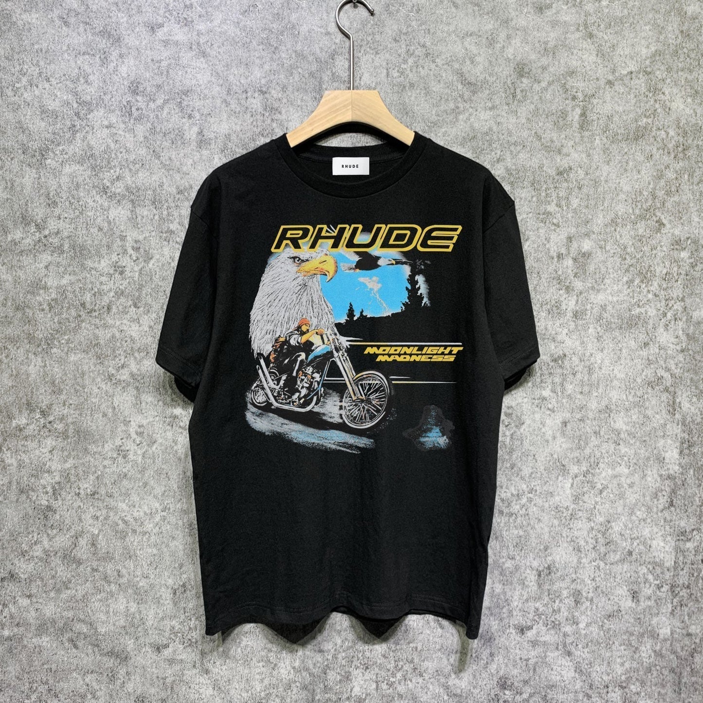 Rhude T-shirts Printed Trendy Pure Cotton