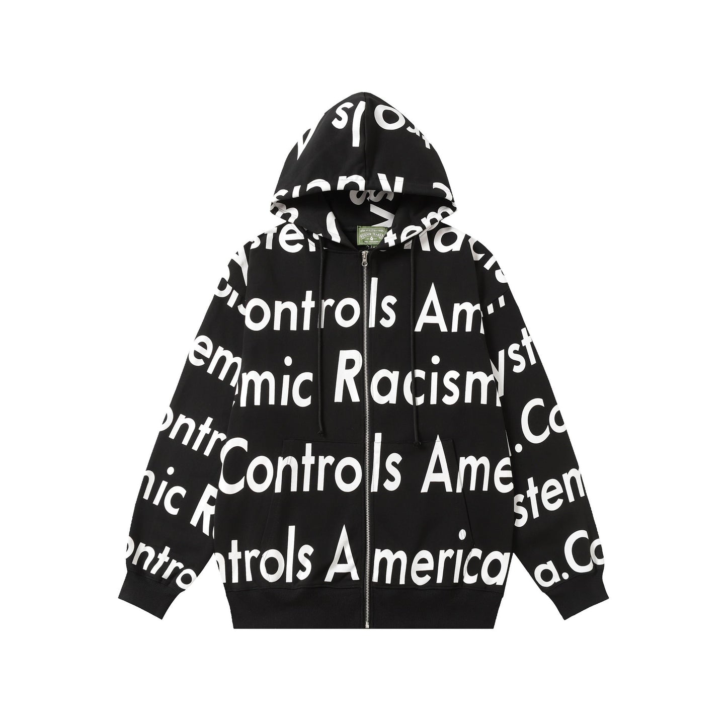 Denim Tears Hoodie Alphabet Cardigan Hooded Sweater