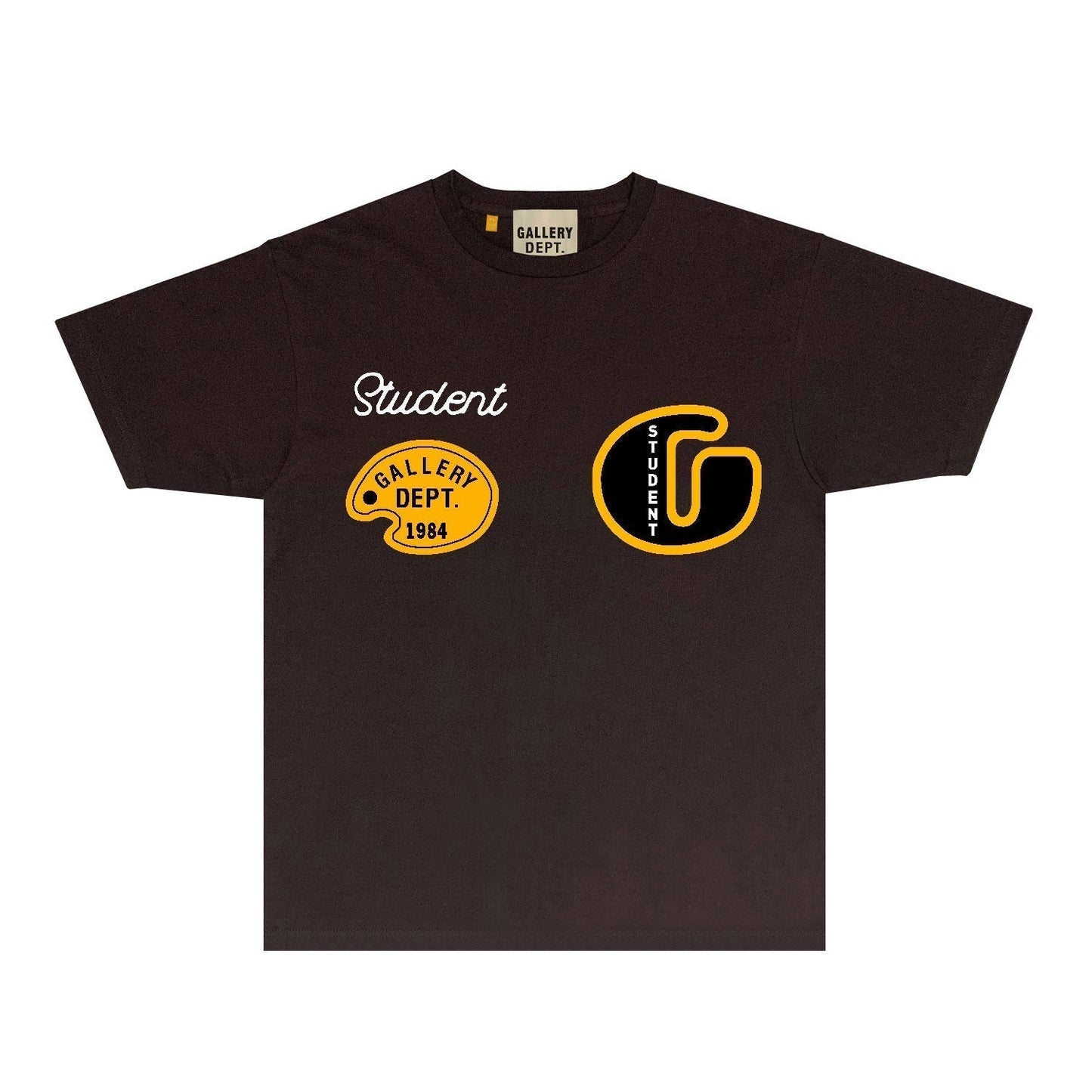 Gallery Dept T Shirt Retro Printed Loose Short-Sleeved Shirt